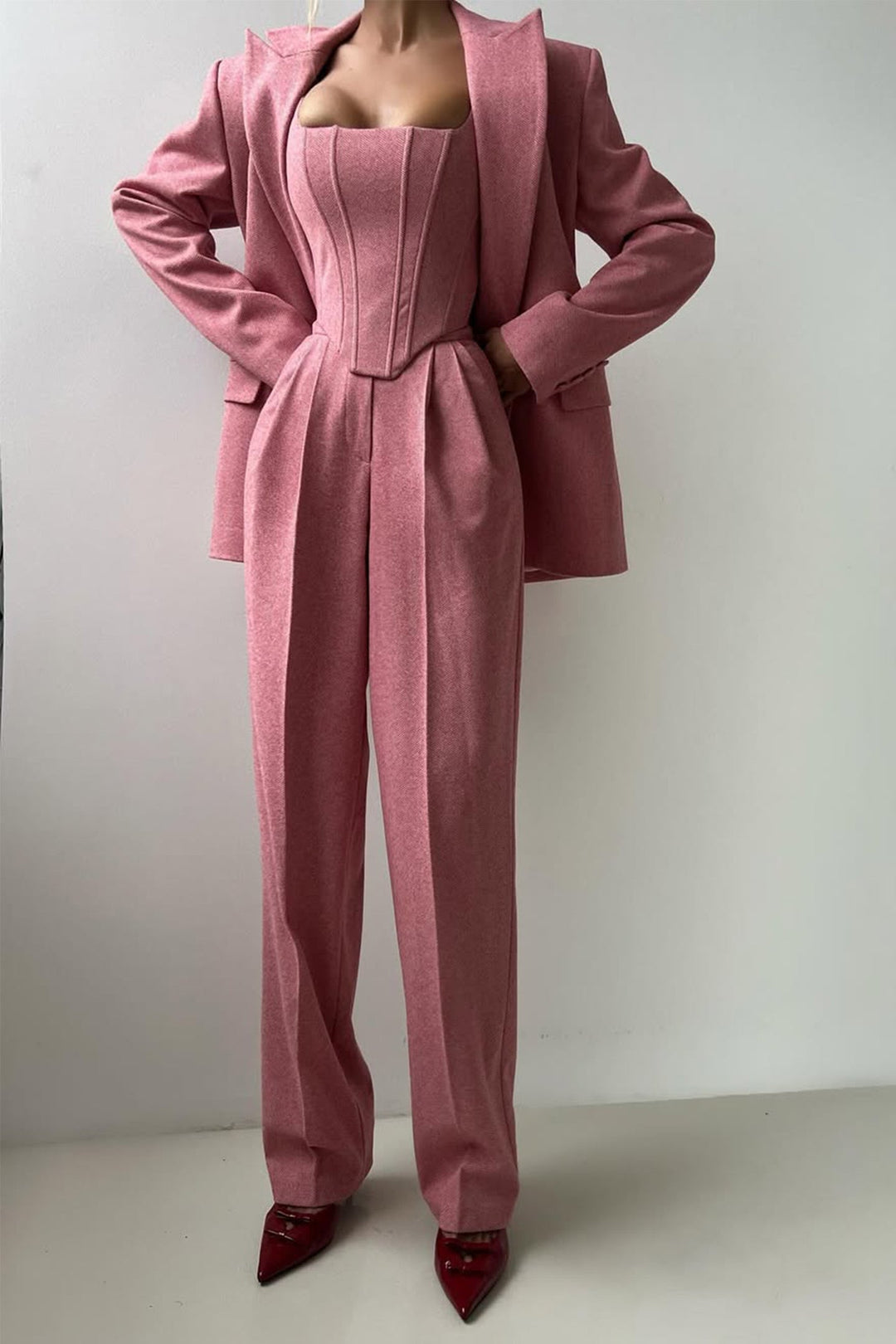 The Lorenza™ | Double-Breasted Trio Look