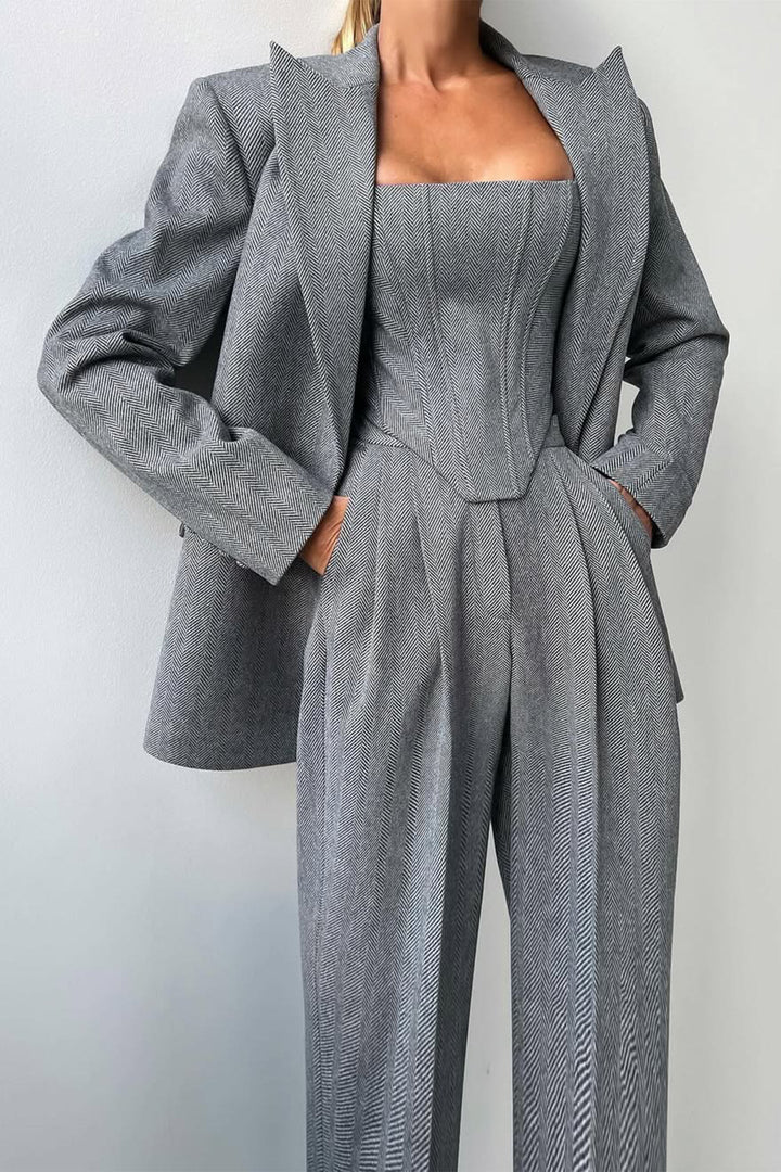 The Lorenza™ | Double-Breasted Trio Look