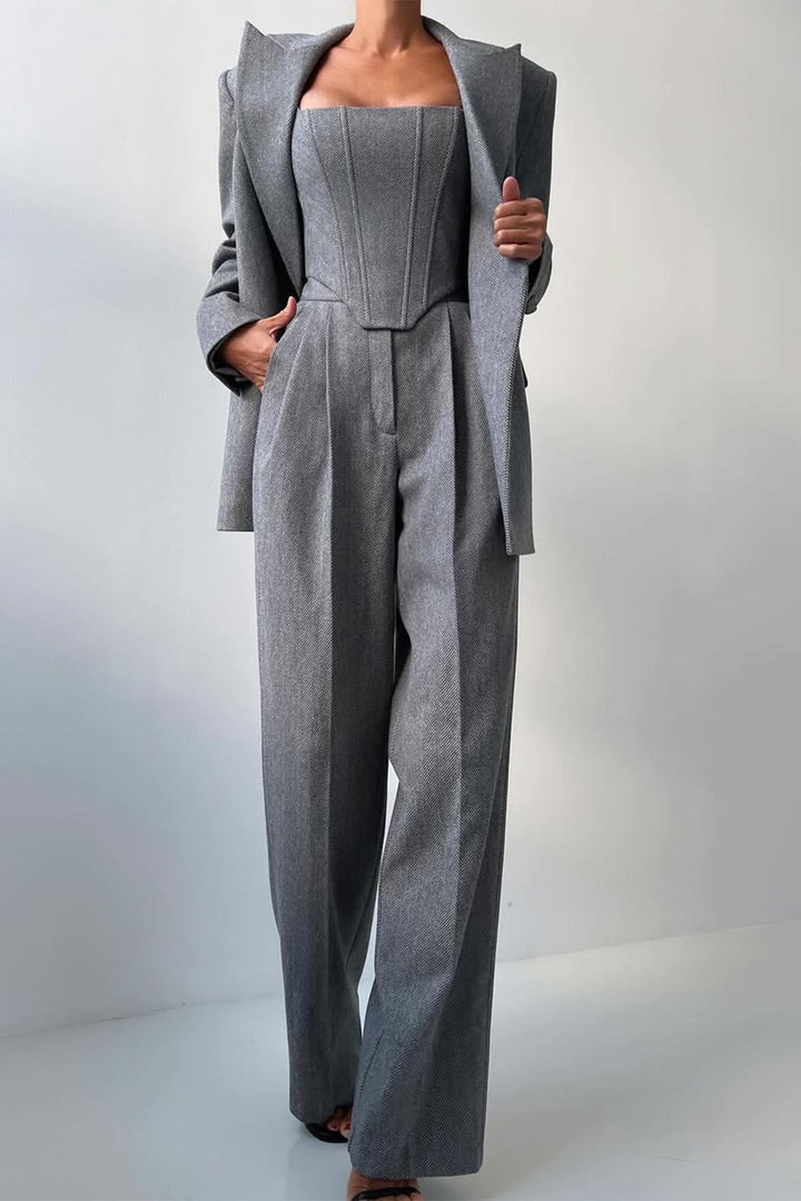 The Lorenza™ | Double-Breasted Trio Look