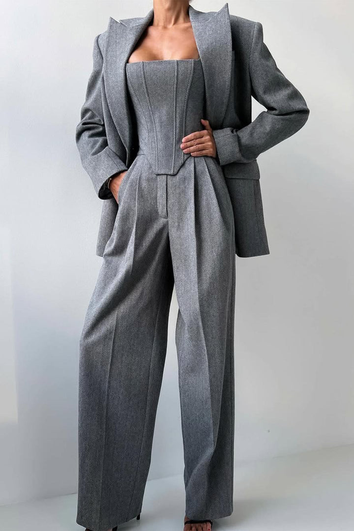 The Lorenza™ | Double-Breasted Trio Look