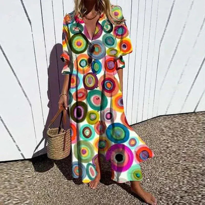 The Elsie™ | Lapel Shirt Dress