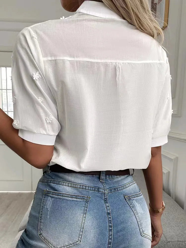 The Waverly™ | Delicate Embroidered Blouse
