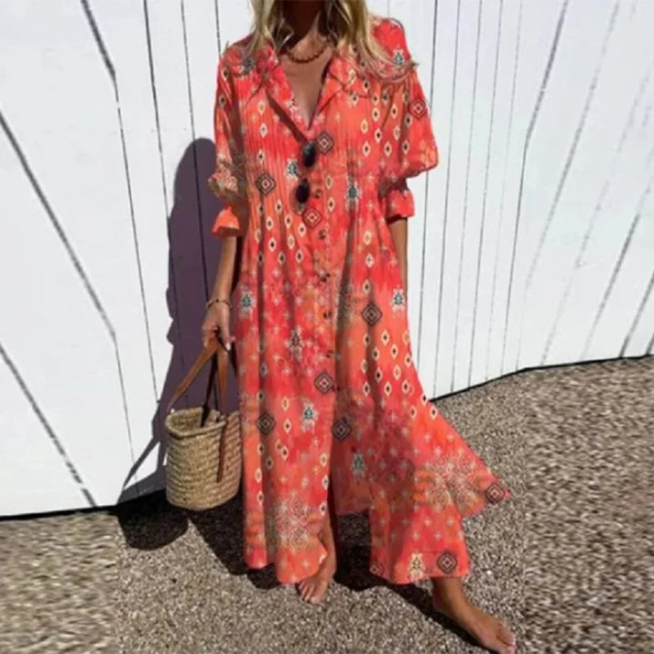 The Elsie™ | Lapel Shirt Dress