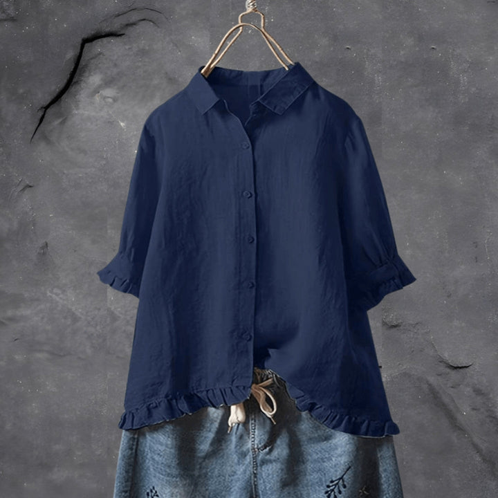 The Nora™ | Flounce Short-Sleeve Top