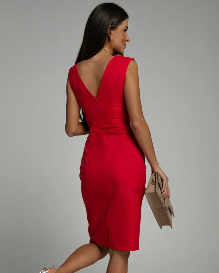 The Danica™ | Graceful V-Slit Dress
