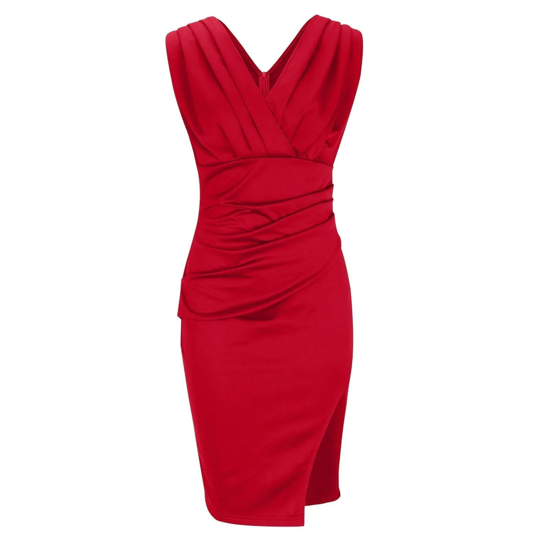 The Danica™ | Graceful V-Slit Dress