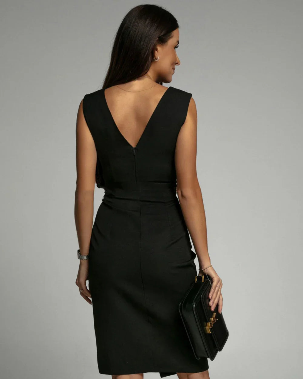 The Danica™ | Graceful V-Slit Dress