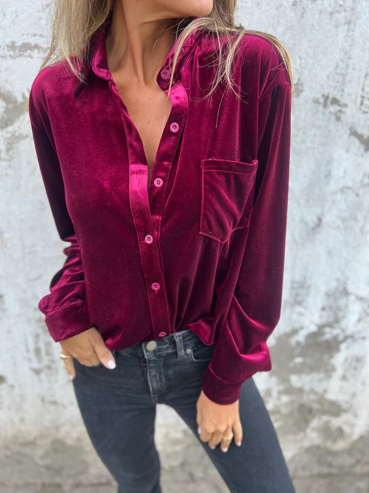 Lucille™ | Velvet Elegance Shirt