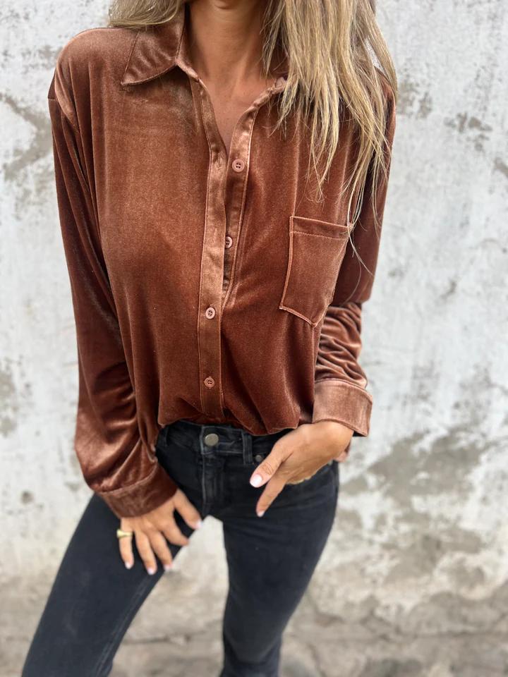 Lucille™ | Velvet Elegance Shirt