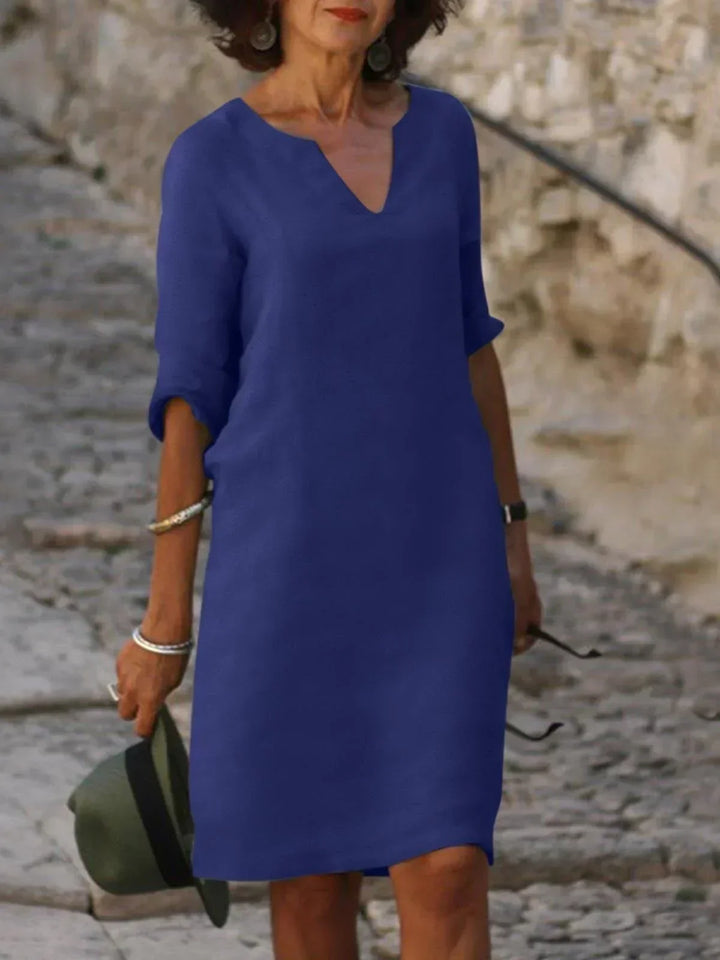The Sylvie™ | Flowing V-Neck Dress