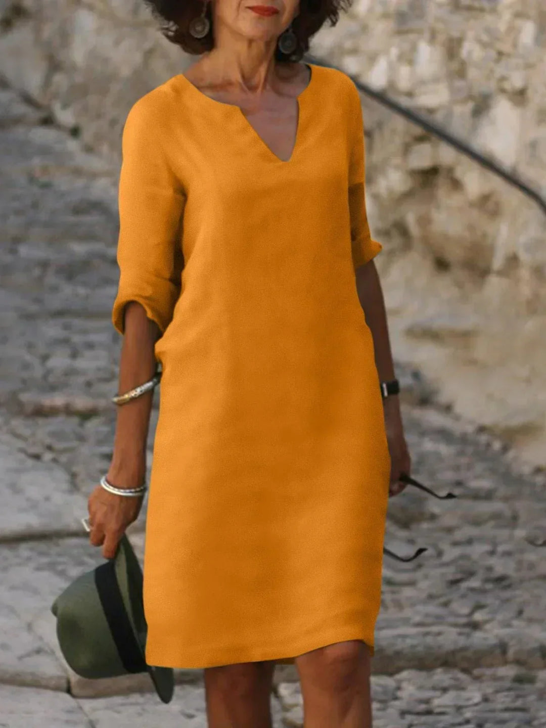 The Sylvie™ | Flowing V-Neck Dress