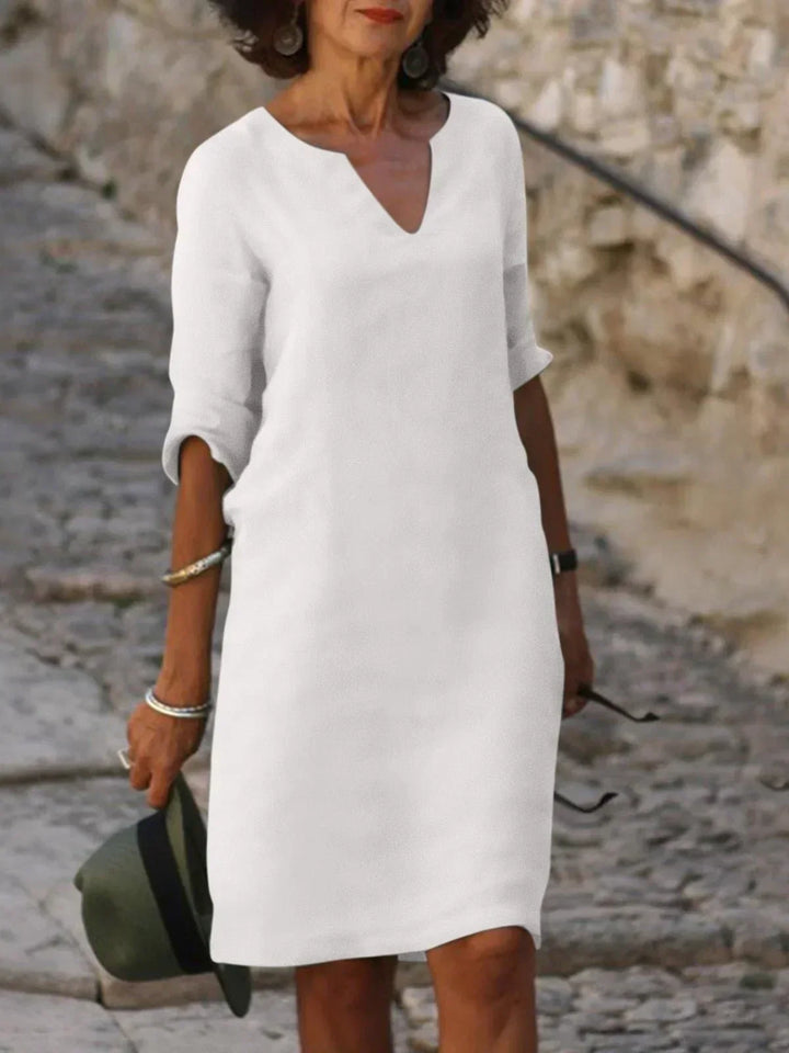 The Sylvie™ | Flowing V-Neck Dress