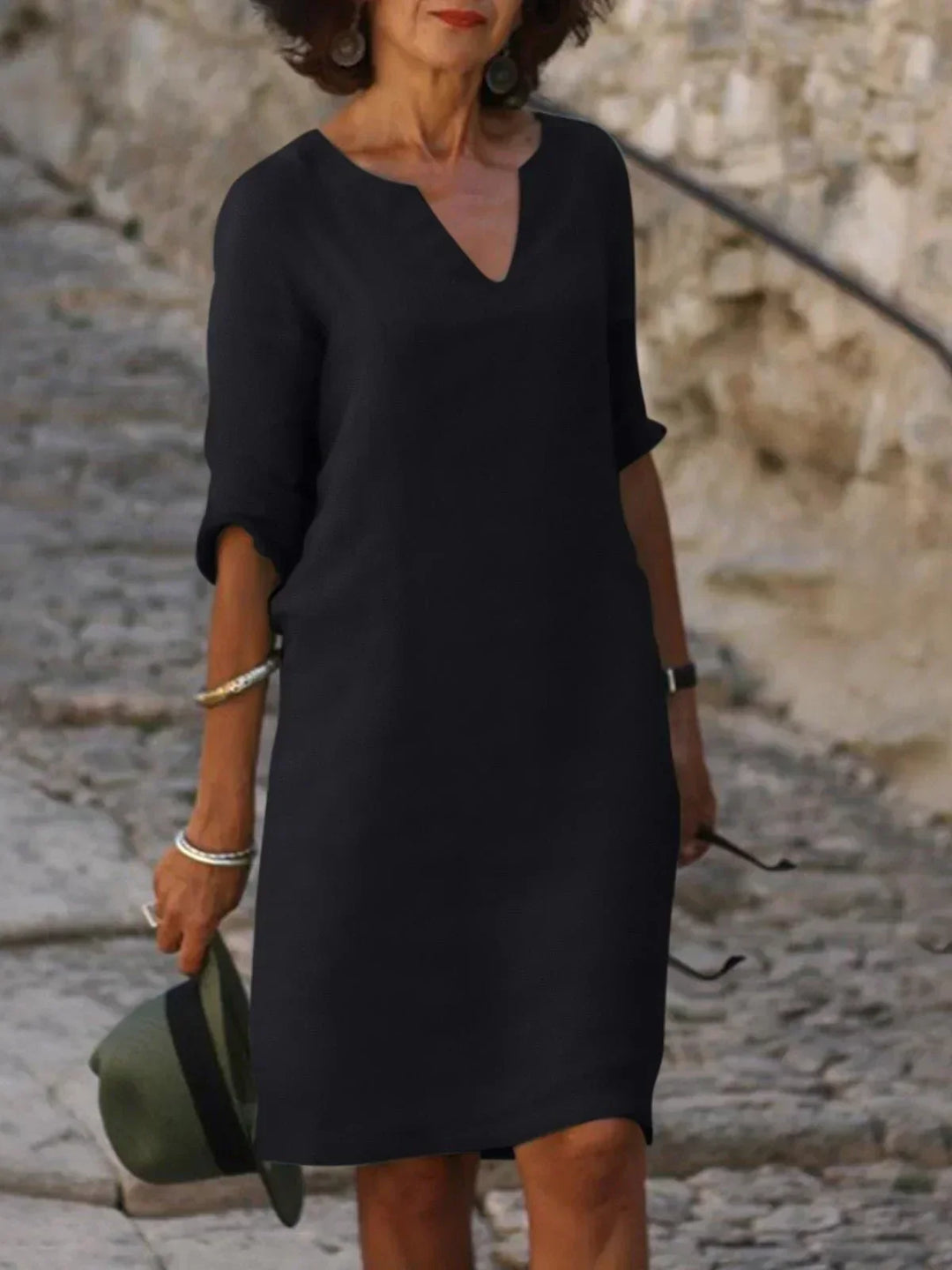 The Sylvie™ | Flowing V-Neck Dress