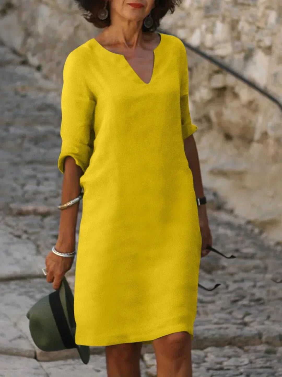 The Sylvie™ | Flowing V-Neck Dress
