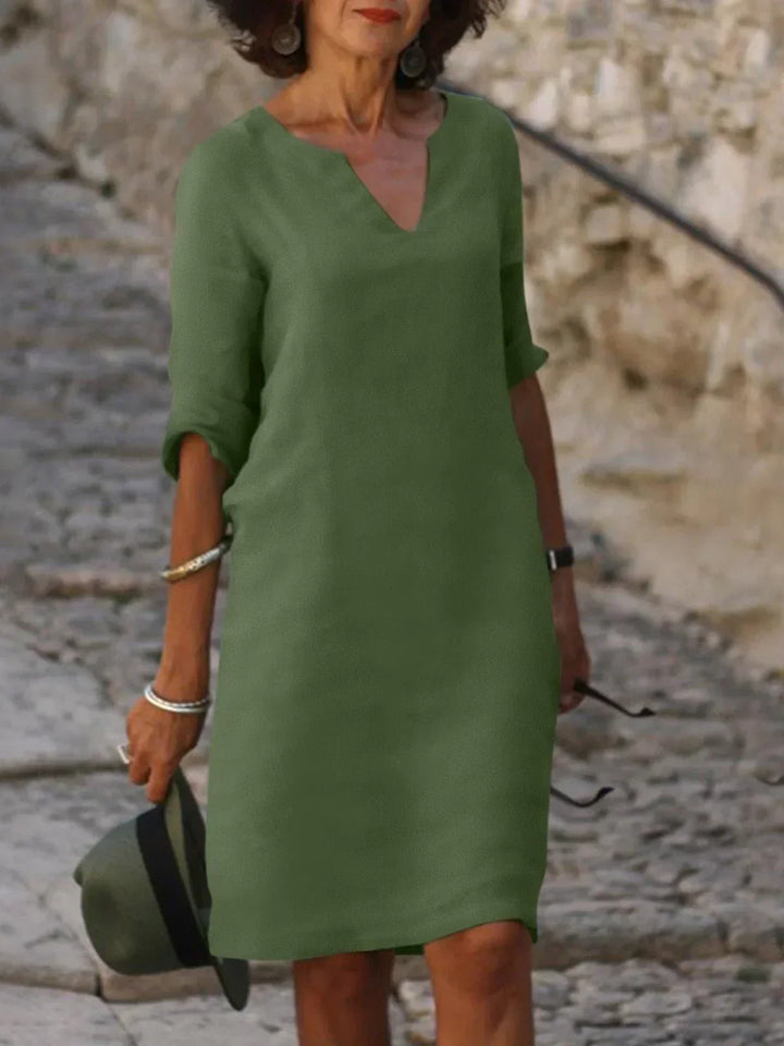 The Sylvie™ | Flowing V-Neck Dress